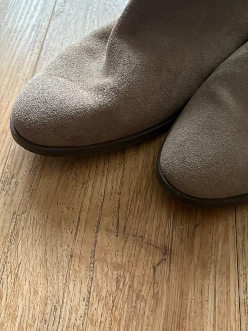 Coach Carter Suede Leather Round Toe Ankle Booties Brown Women’s Size 9.5 - Picture 3 of 9
